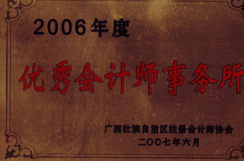 2006優(yōu)秀會(huì)計(jì)師事務(wù)所